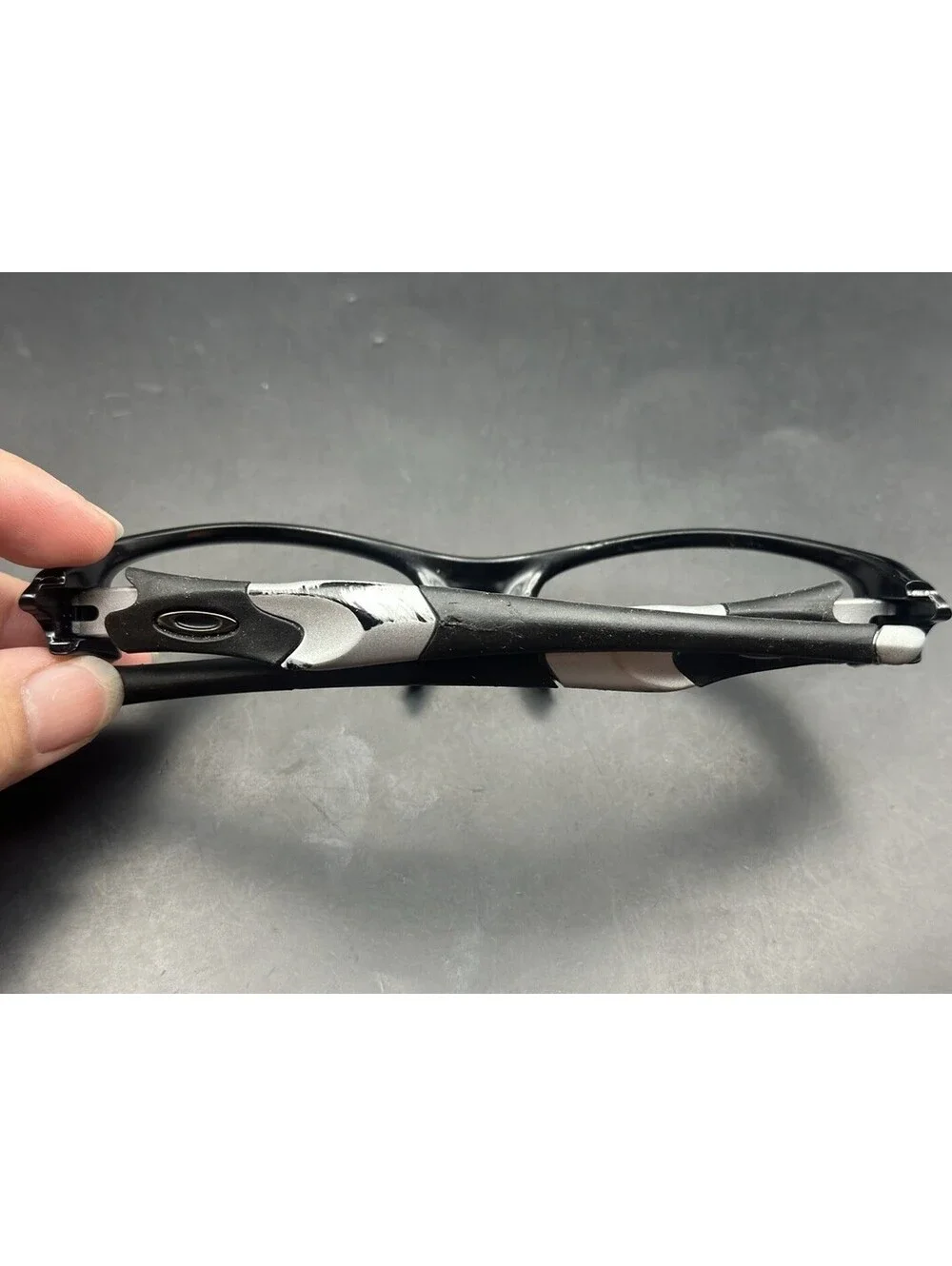 Oakley Flak Jacket Polished Black/Silver Frame